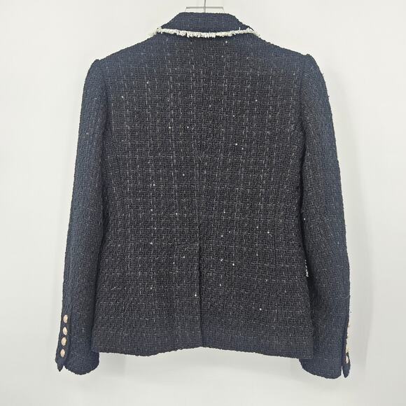 Generation Love‎ Lila Contrast Tweet Blazer in Black/Cream XS - Picture 8 of 10